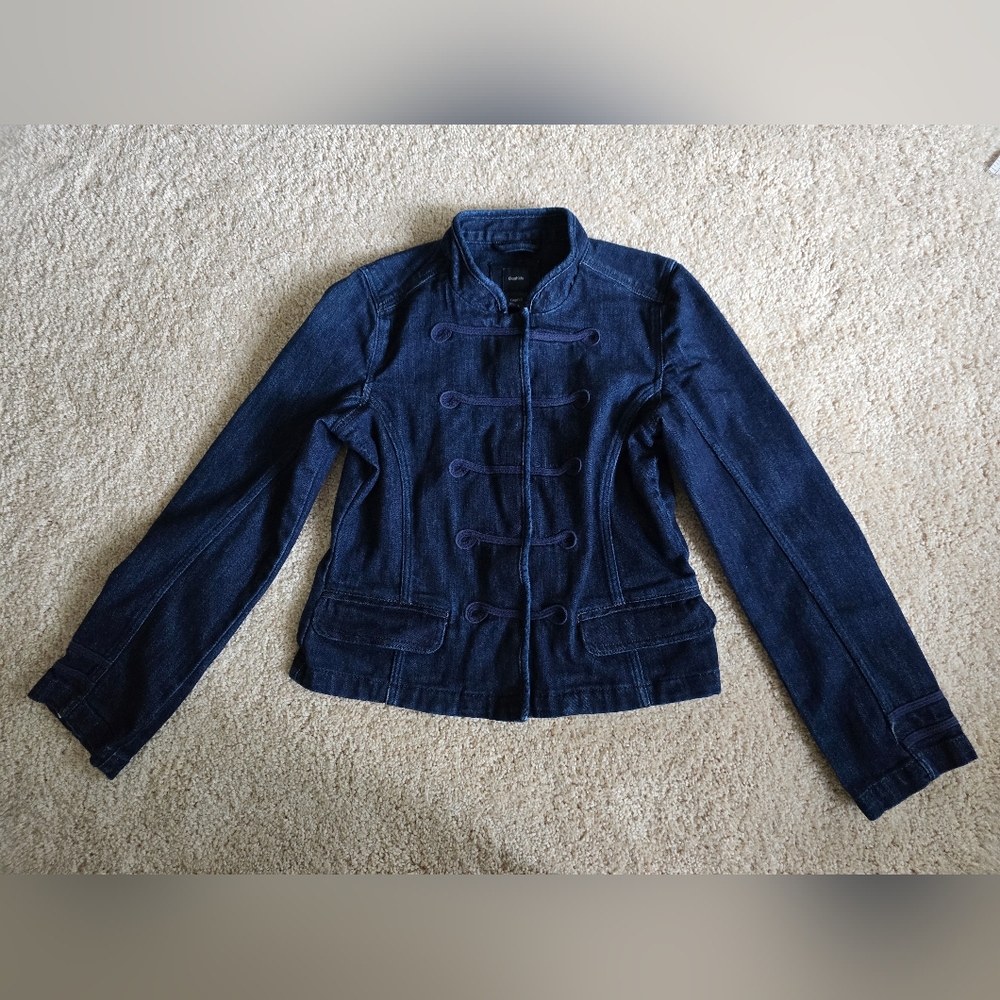 Gap kids denim jacket little girls sz. XL blue jean